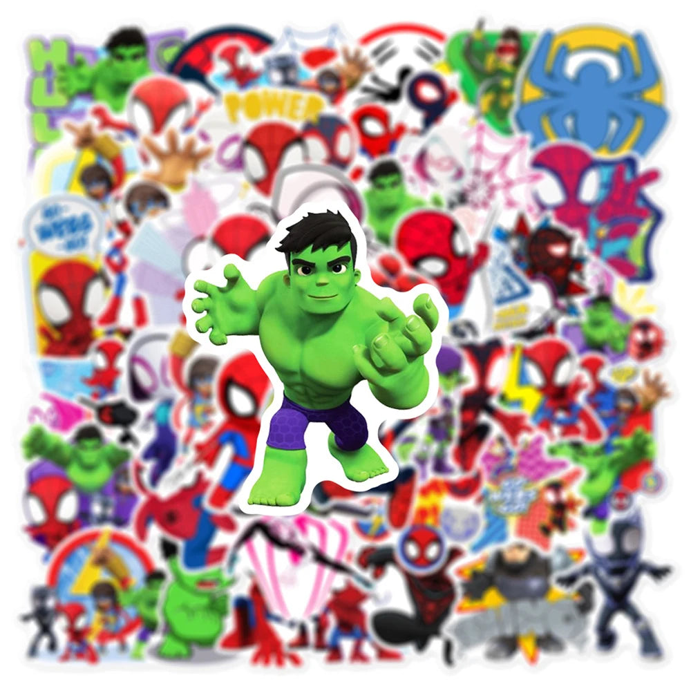 10/30/50PCS Disney Spider Man Amazing Friends Sticker DIY Guitar