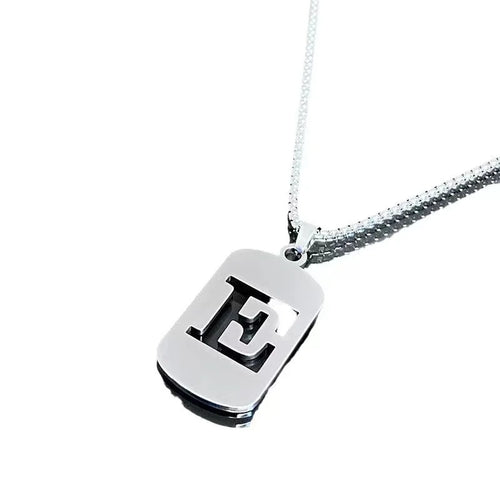 Stainless steel Men Women Pendant Necklace Hollow 26 Mother Without