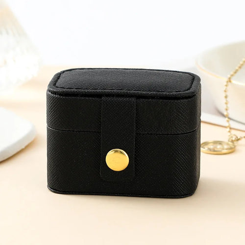 Mini Portable Small Jewelry Storage Bag Travel Simple Leather Ring