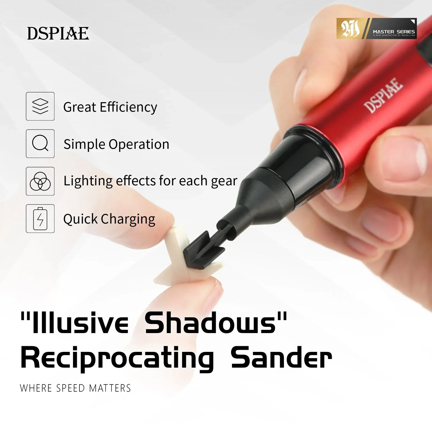 DSPIAE ES-A Reciprocating Sander Electric Grinding Pen Plastic Model