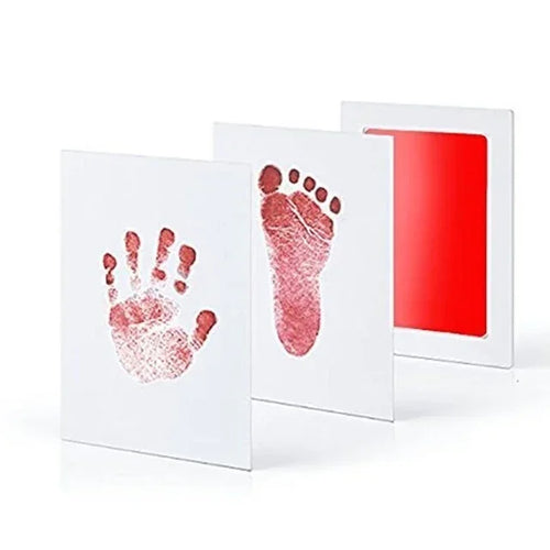 Newborn Baby DIY Hand And Footprint Kit Ink Pads Photo Frame Handprint