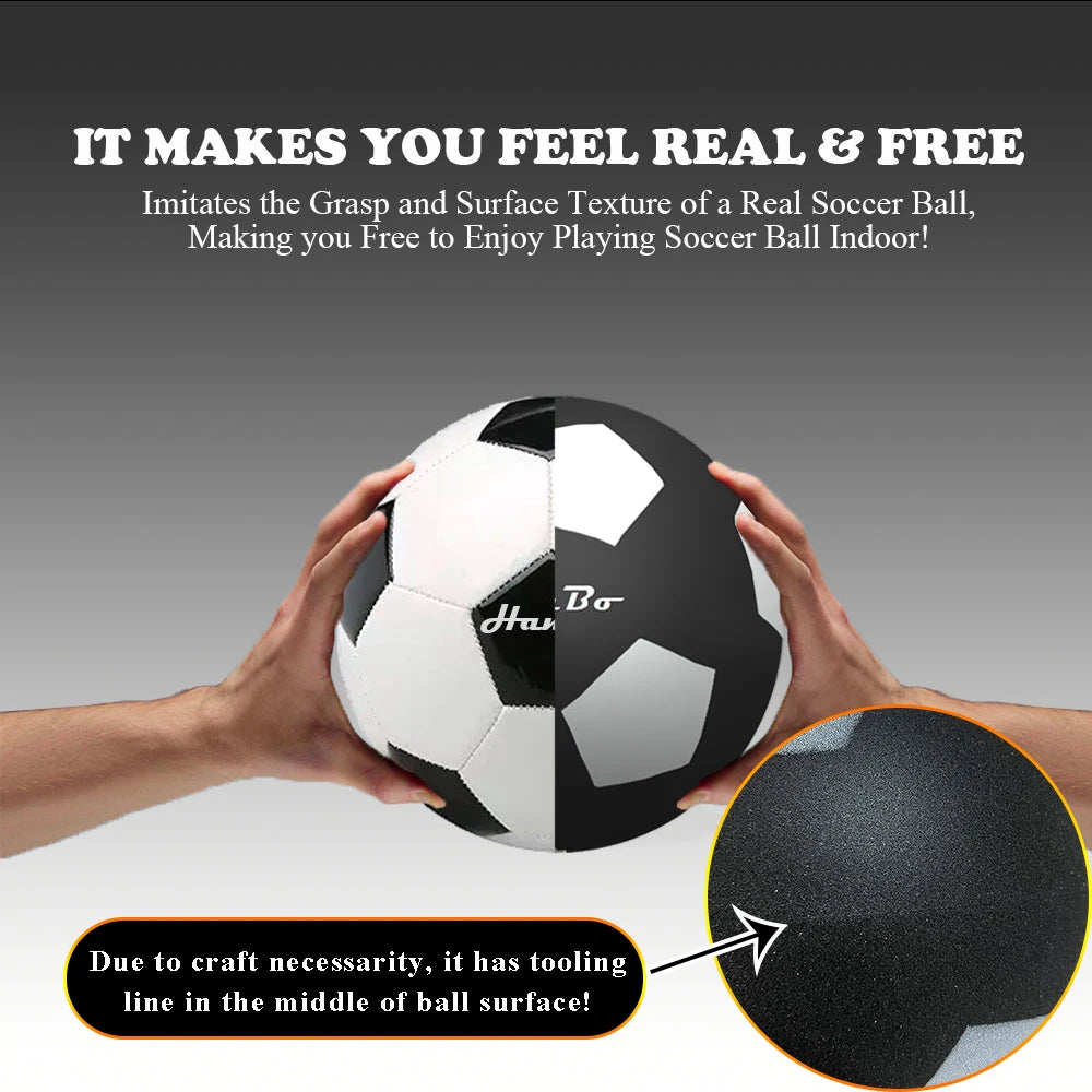 Silent Football Ball Dia.7/8/9inch Indoor Silent Foam Soccer Ball Mute