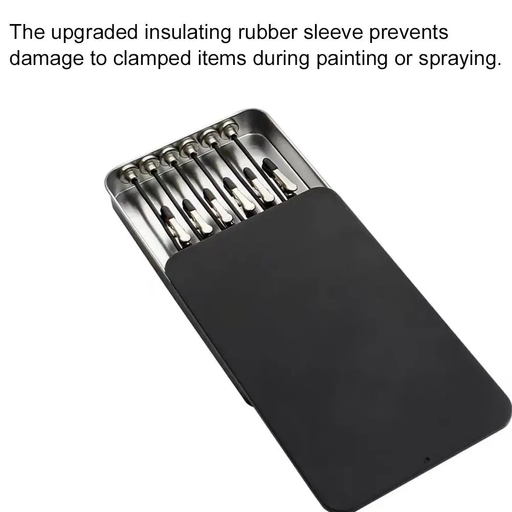 Model Painting Stand Base Holder 13PCS Alligator Clip Sticks Magnetic