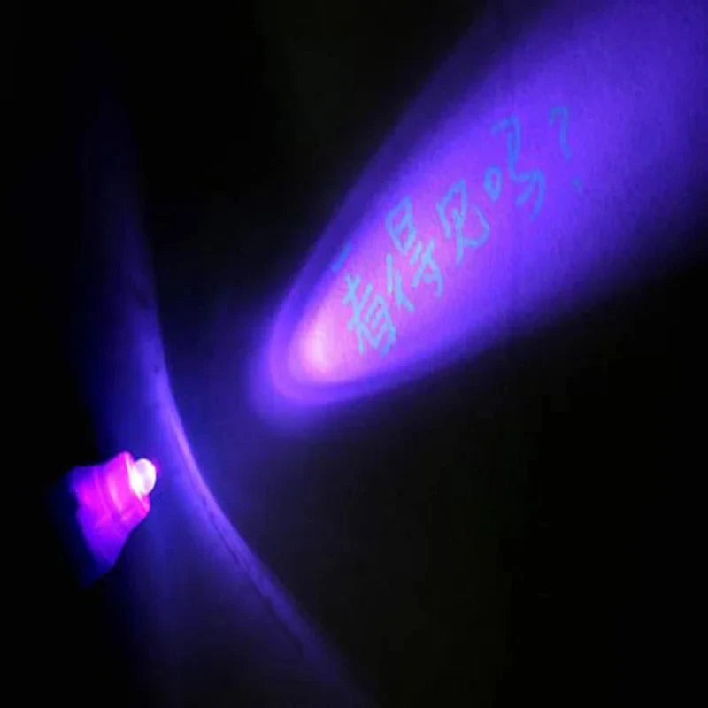 1/4Pcs Invisible Ink Pen Spy Pen with UV Light, Magic Marker for