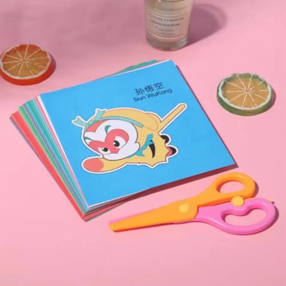 48Pcs Handmade Paper Cut Book Kids Craft Toys DIY Cartoon Scrapbooking
