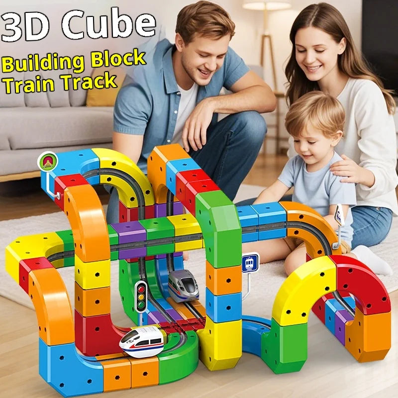 Anti-Gravity Electric Track Set | Snap-Together DIY Railway Building