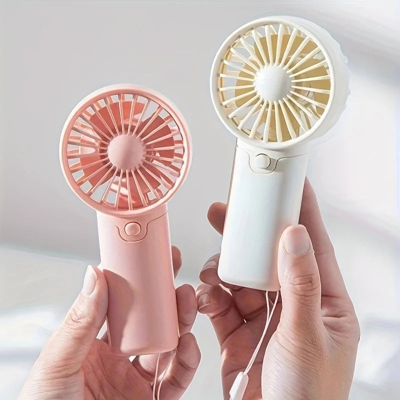 2025 Cute Mini Fan Portable Handheld Fan Lightweight Handy Fan Pocket