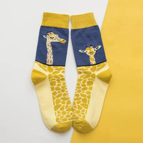 1/6 Pairs Cartoon Women Socks Fashionable And Versatile Cute Design