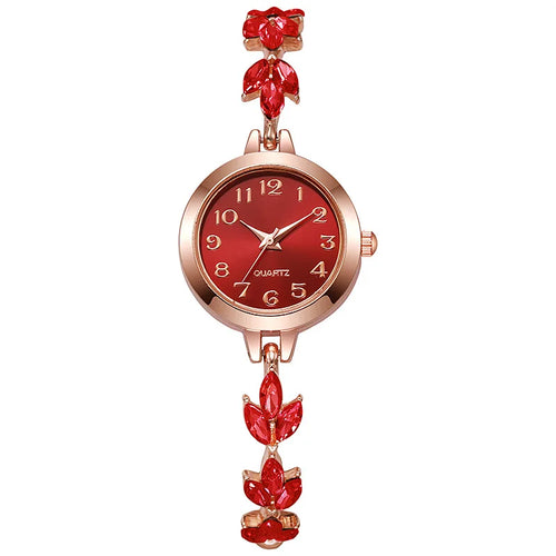 Elegant Women Watches Luxury Rhinestone Bracelet Bracelet Quartz Watch