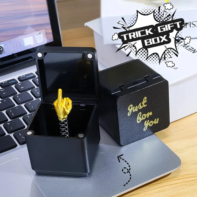 Middle Finger In A Box Out Of The Box Pop-up Middle Finger Gift Box