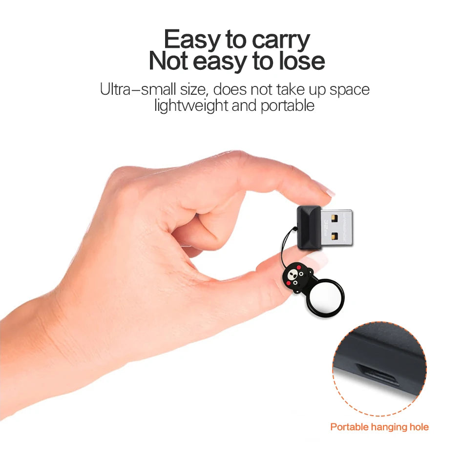 WANSENDA Super Mini USB Flash Drive Waterproof Pendrive 64GB 32GB 16GB