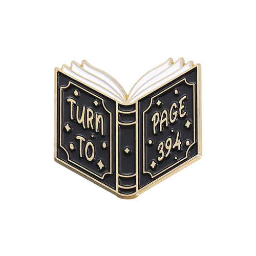 Fantasy Movies Magic Book Butterfly Key Enamel Pins Witch Wizard