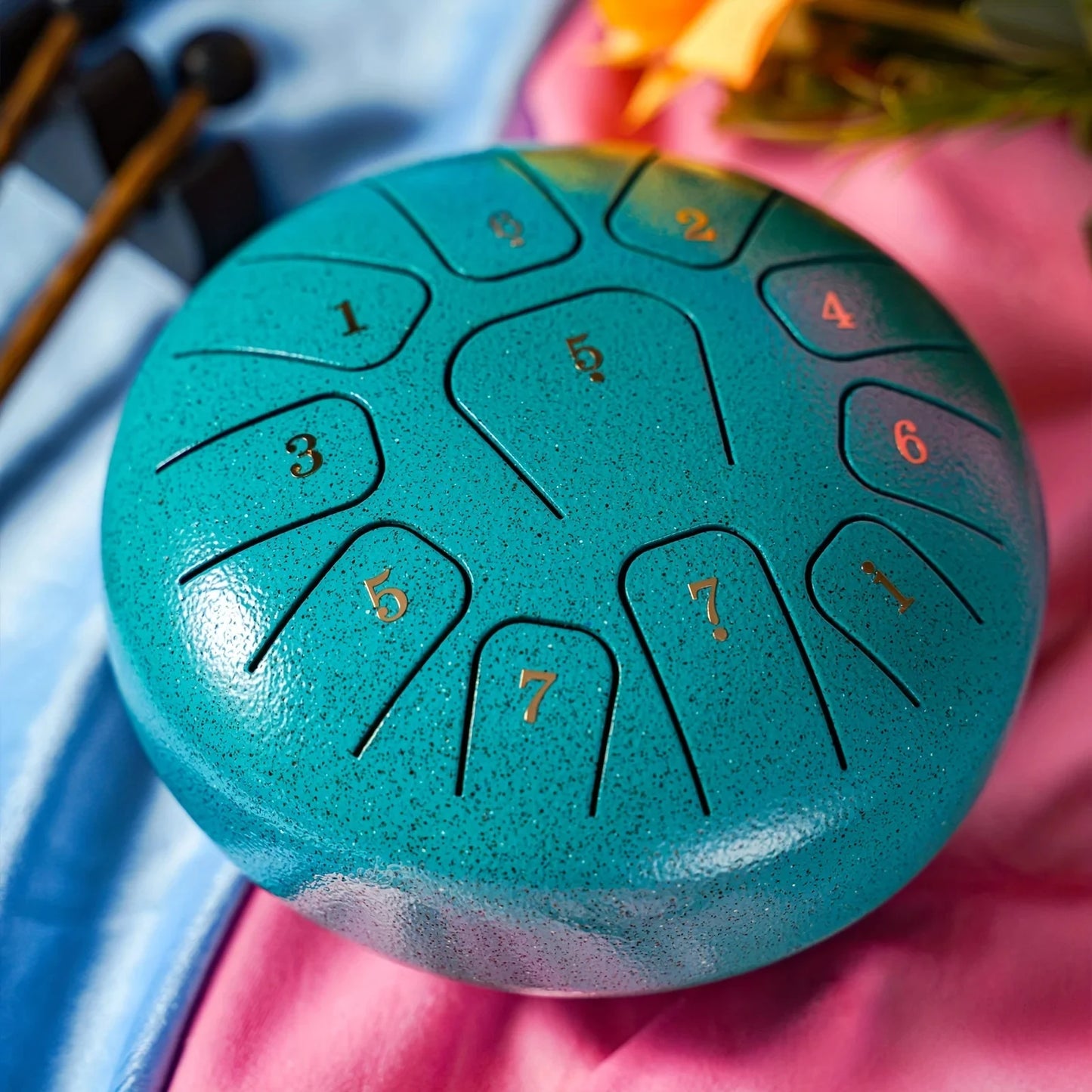 Miwayer 6" Steel Tongue Drum Gift Set | 11-Note Sound Healing