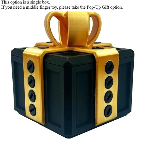 The Annoying Present with Middle Finger in A Box Gift Box with Screws