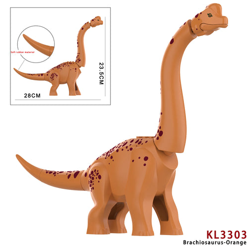 MOC Jurassic Dino Brachiosaurus World Building Kits Bolcks Bricks