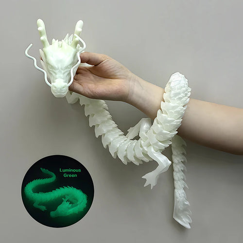 88CM 3D Printed Gem Dragon Crystal Fidget Toy Rotatable Articulated