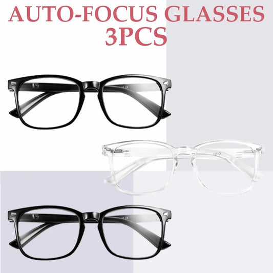 1/2/3/4/5PCS VOPHA Auto-Focus Reading Glasses Lightweight PC Frame,