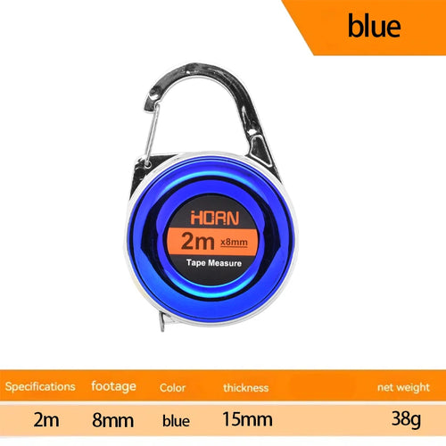 1pc Mini Keychain Tape Measure 2m Steel Tape Measure Delicate Small
