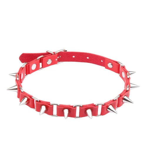 1pc Fashion Punk Gothic Necklace Collar, Rivet Choker Y2K Necklace For