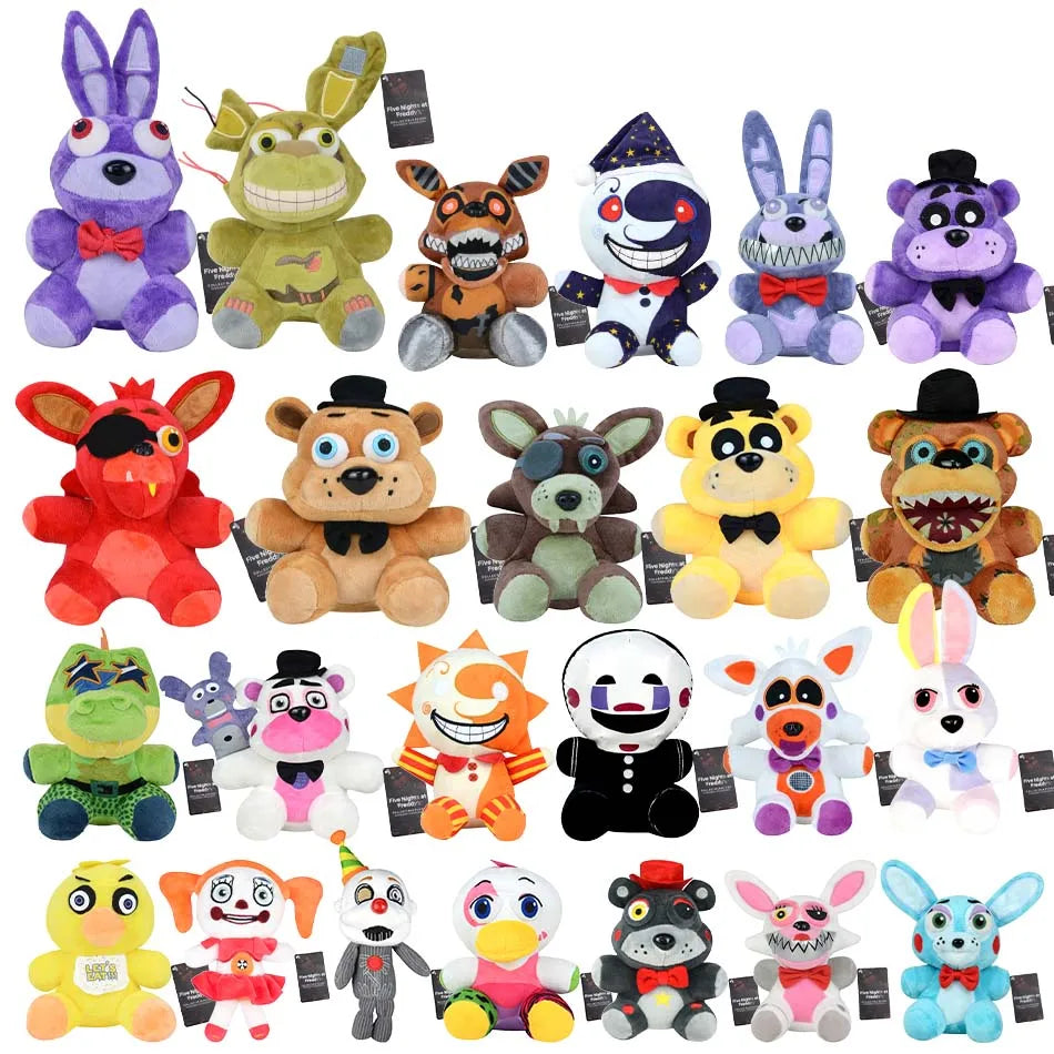2025New FiveNight At Freddy Fnaf Cute Plush Toys Doll Bonnie Bear Foxy
