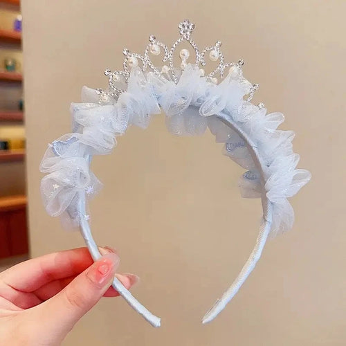 Sweet Lovely Girl Headband Hair Accessories Pink Blue Kawaii Lace