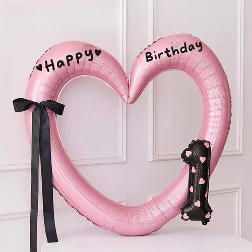 Hollow Out Love Heart Balloon Birthday Party Decoration Cute Love