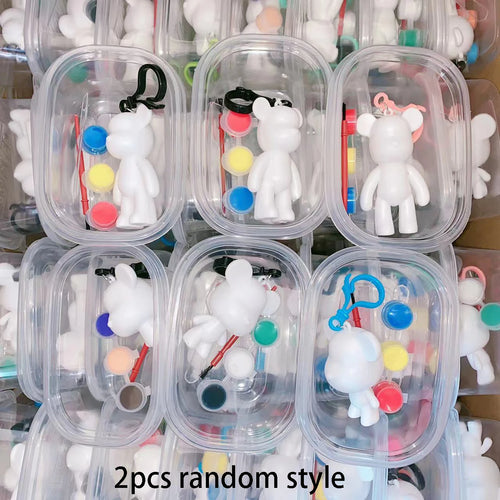 Bview Art Random 2/4pcs Kids DIY Craft Kit, Fluid Bear Doodle Art Toy,