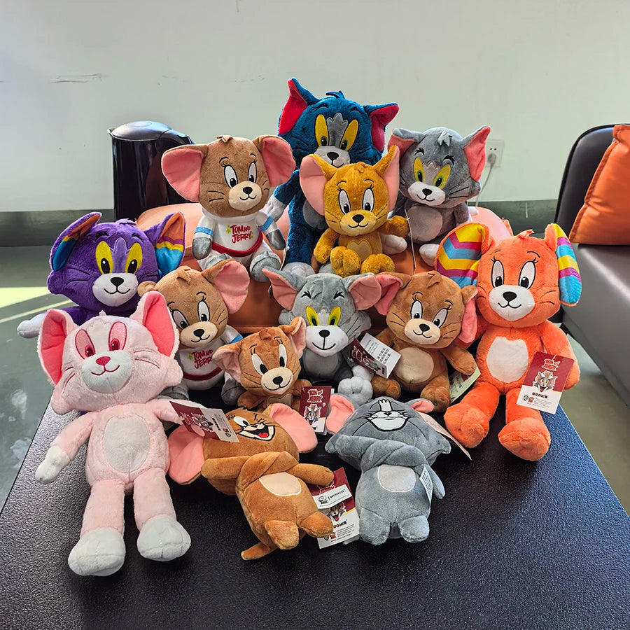Anime Tom And Jerry Plush Toy Cartoon Movie Figures Cat Mouse Cute