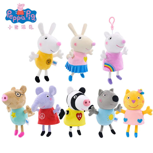 19cm/7.48in Genuine Peppa Pig Plush Filled Kawaii Pendant Doll Toy