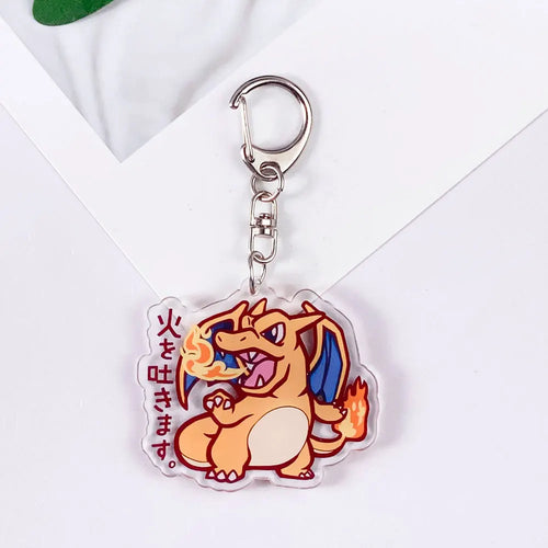 Pokémon Pikachu Cute Acrylic Keychain Accessories Pikachu Charizard