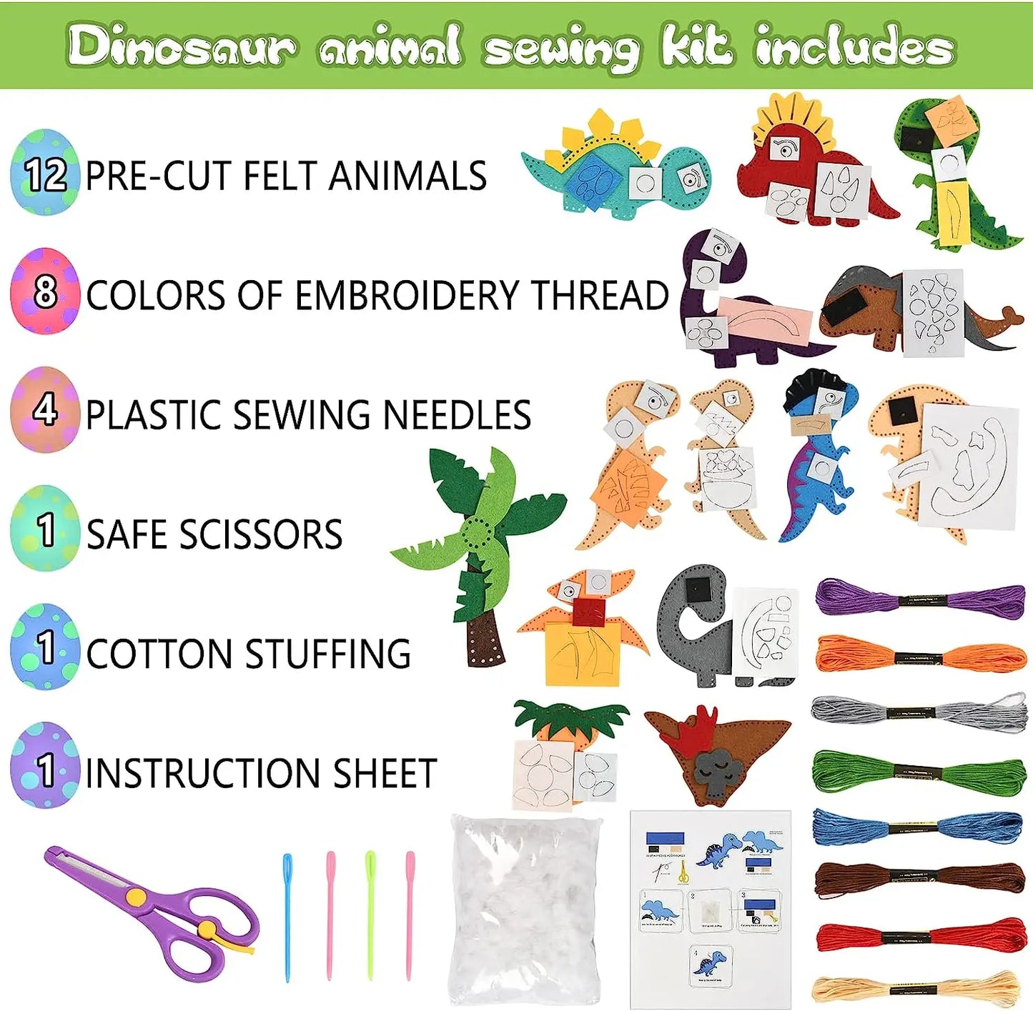Woodland Animals Craft Kit Forest Creatures DIY Sewing Felt Plush