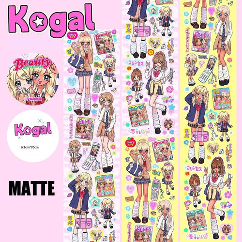 70cm Shibuya Hottie Vintage Showa Stickers for Craft Supplies