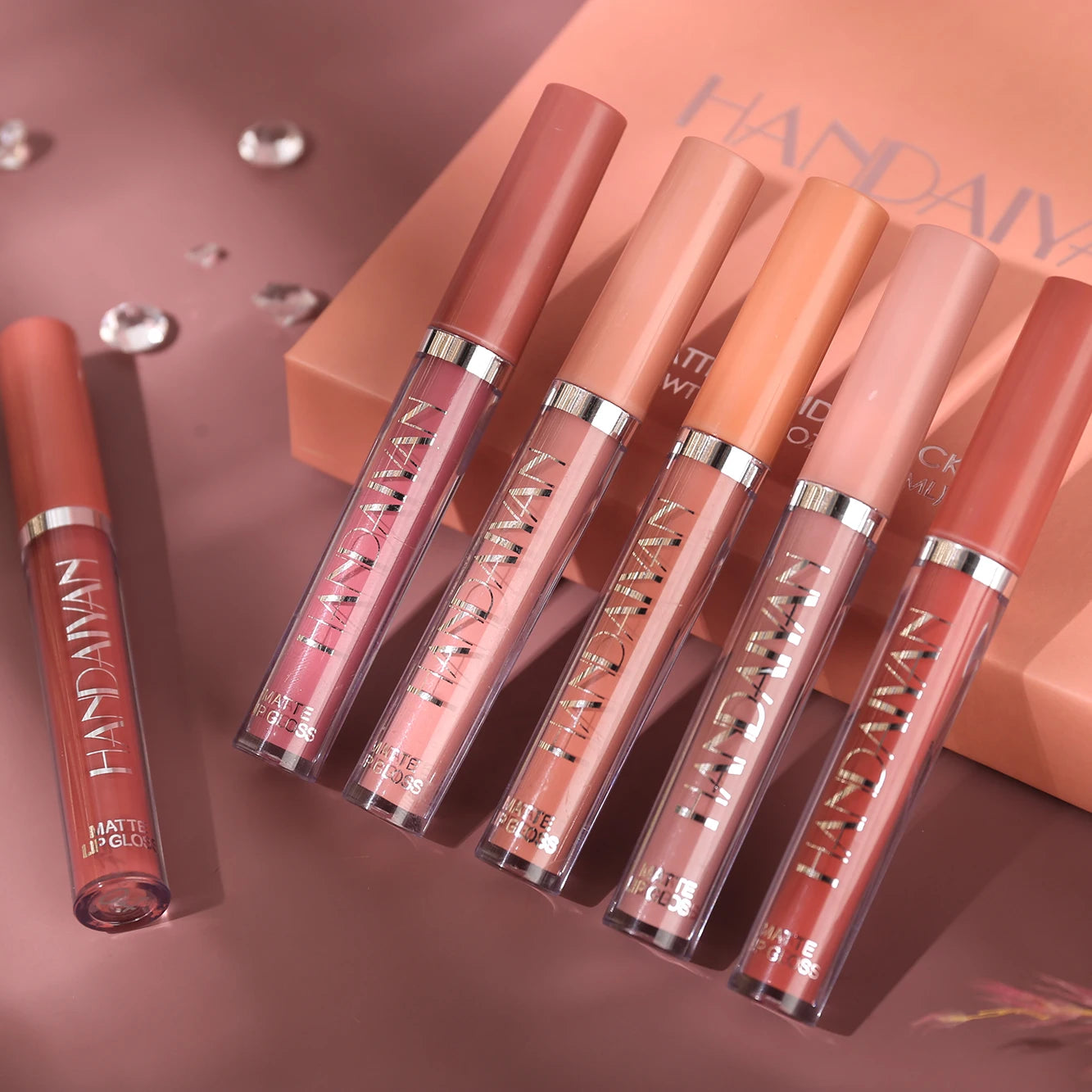 6Pcs Matte Liquid Lipstick Makeup Set, Matte Liquid Long-Lasting Wear