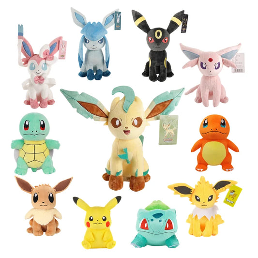 Pokemon Eeveelution Plush Stuff Toy Pikachu Sylveon Leafeonl Espeon