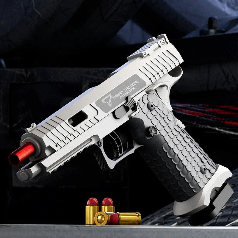 Csnoobs 2011 Continuous Shooting Toy Gun Throwing Shell Pistol Radish