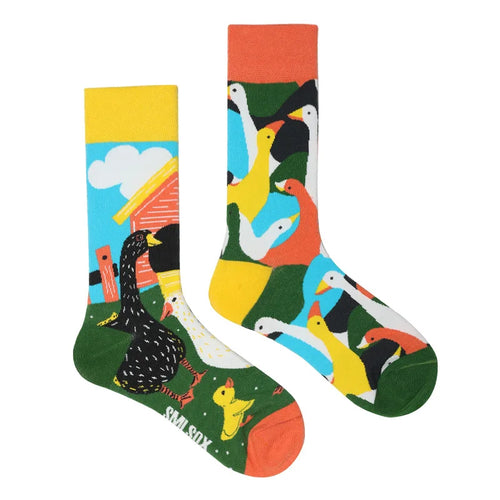 1 Pair Man Women Sock Original AB Tide Socks Colorful Cat Dog Koala