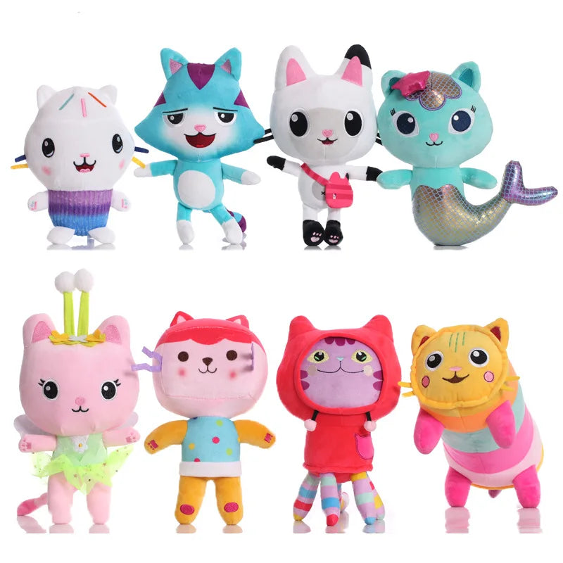 Newest 9 Stlyes Gabby Dollhouse Plush Toy Mercat Cartoon Stuffed