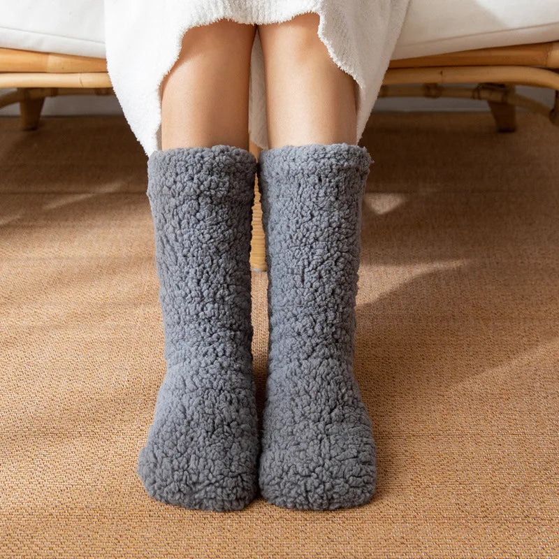 Thickened Thermal Socks Women Winter Warm Home Soft Thickened Plus