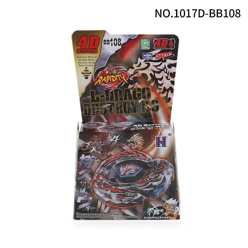 BB28 to BB114 Styles 4D Metal Fusion Spinning Top Battling Game Gift