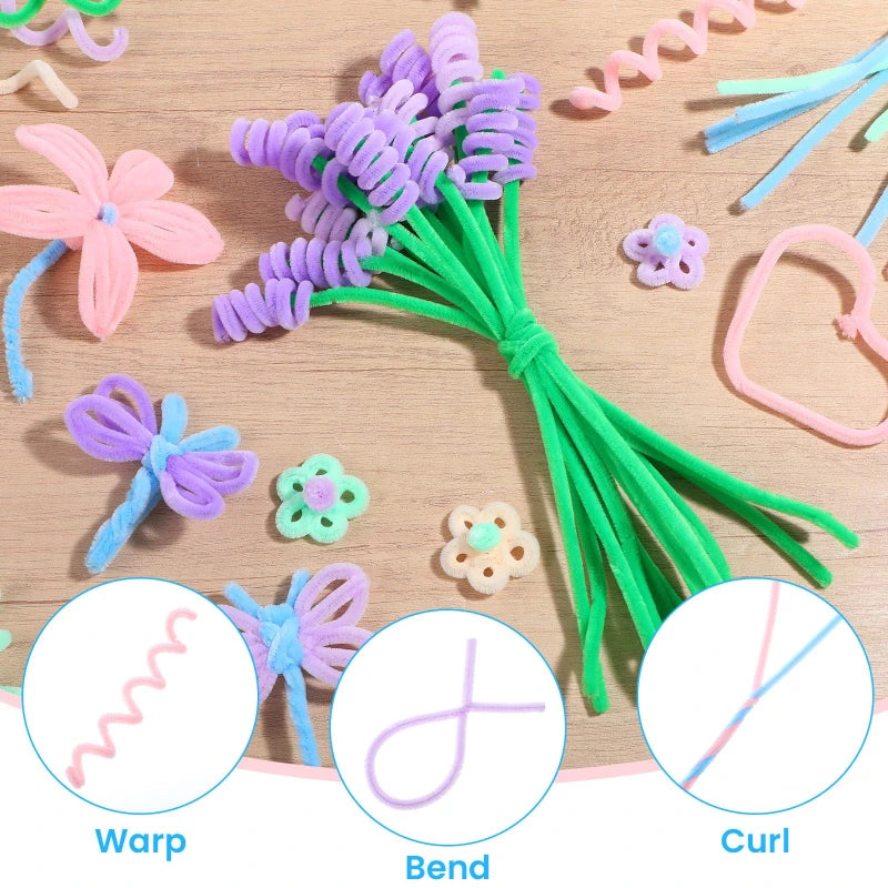 Cleaner Pipe Cleaners for Crafts Creative Chenille Stem Wire Pipe