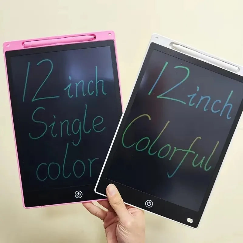 10/12/inch LCD Writing Tablet Drawing Board Kids Graffiti Sketchpad