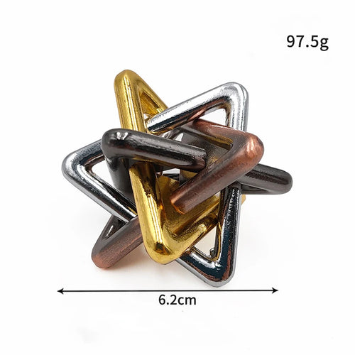 Lock Puzzles Classic IQ Metal Brain teaser Magic Baffling Puzzles Game