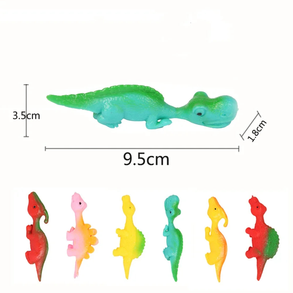 5-20Pcs Colorful Finger Catapult Dinosaur Games Kids Birthday Baby