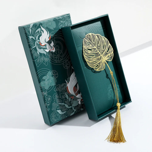Chinese Style Handmade Book Mark Golden Rose Lotus Flower Bookmarks