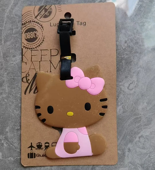 Sanrio Hello Kitty Luggage Tag Suitcase Id Address Holder Baggage