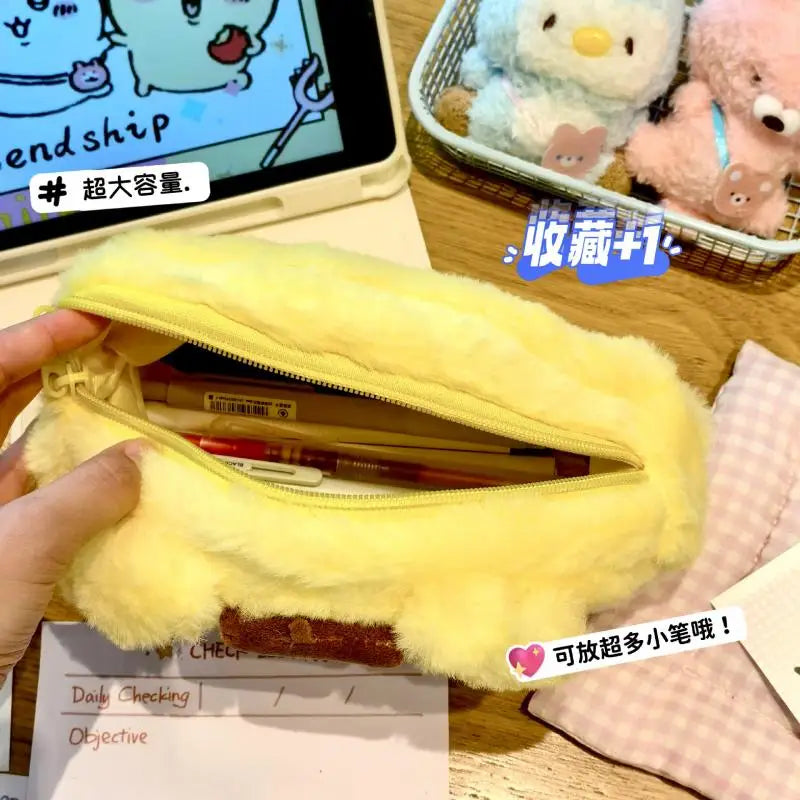 Anime Plush Pen Case Cartoon Usagi Hachiwareas Stationery Box Large