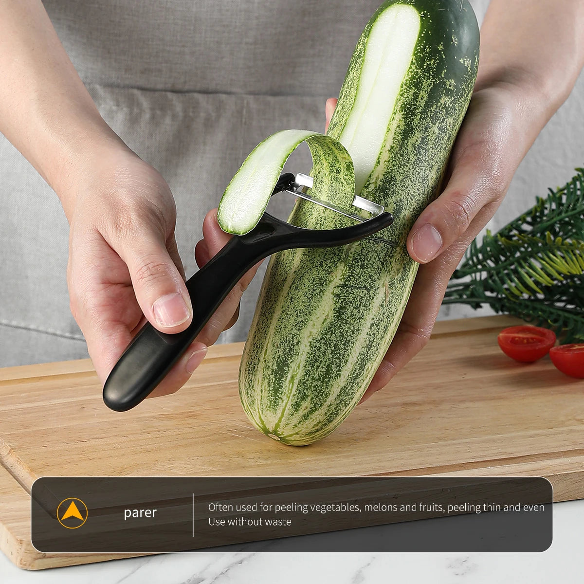 3/5pcs Kitchen knife set, high-grade black steel knife set Gift knife