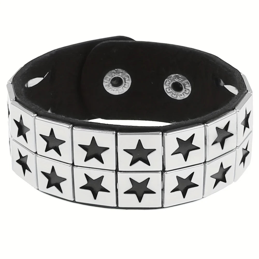 Fashion Gothic Punk Retro Multi Chain Street Dance Bracelet For