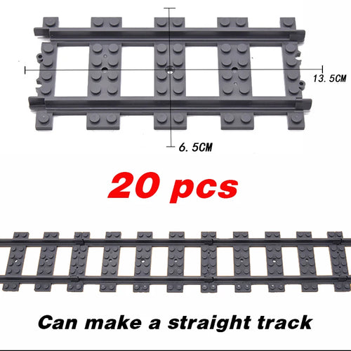NEW City Trains Flexible Tracks Soft Straight Curved Rails Switch