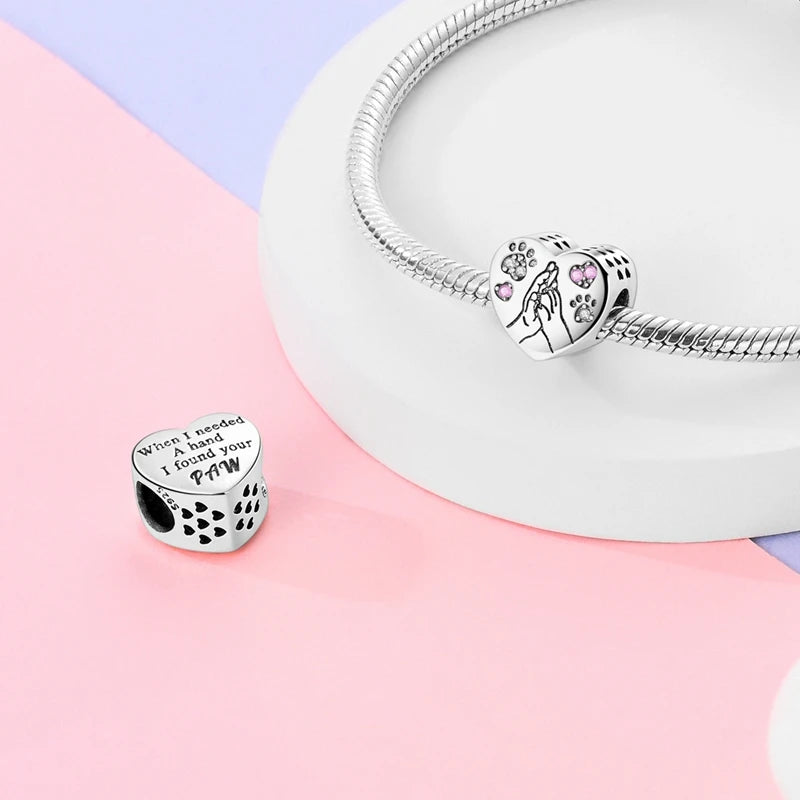 Hot Sale Charm Bead Pendant 925 Sterling Silver Firefly Love Heart